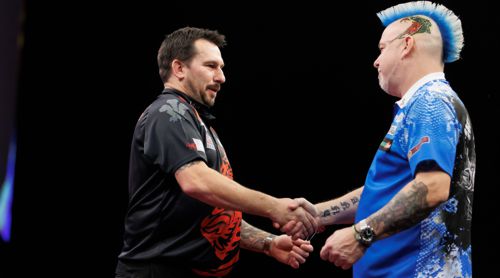 Jonny Clayton und Peter Wright