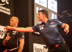 Justin Pipe bei der European Darts Trophy 2016