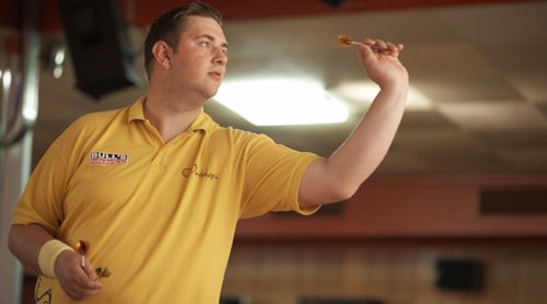 Kevin Münch bei der Super League Darts 2016