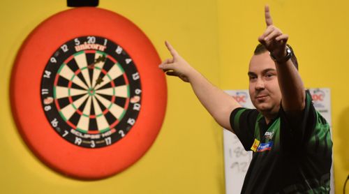 Kim Huybrechts hat keine Probleme mit Brendan Dolan und zieht in das Viertelfinale ein