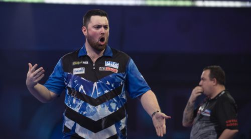 Luke Humphries spielte deutlich besser als Kim Huybrechts