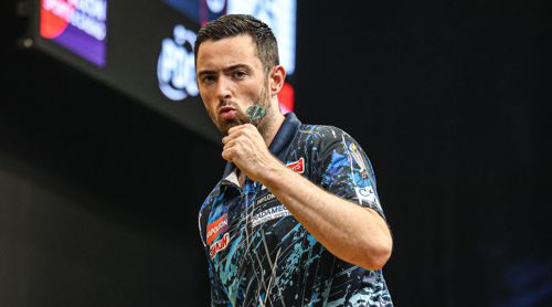 Luke Humphries gut gelaunt