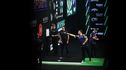 Die Bühne des Grand Slam von der Seite