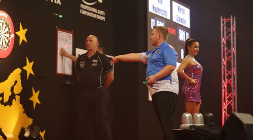 Martin Schindler kann noch nicht mit Kim Huybrechts mithalten