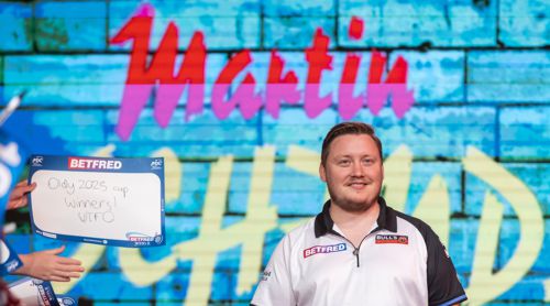 Martin Schindler mit seiner vierten World Matchplay-Teilnahme
