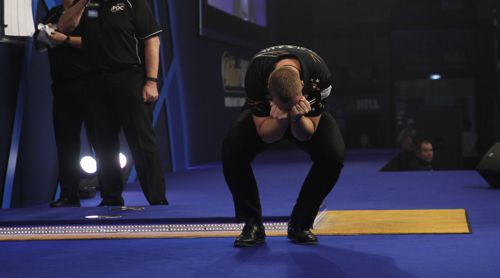 Max Hopp ging als bester deutscher Dartspieler im Ally Pally an den Start