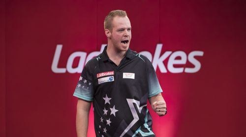 Der Deutsche Max Hopp bei den Players Championship Finals