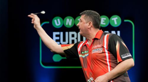 Mensur Suljovic gewann seine Auftaktpartie bei der European Darts Championship äußerst knapp