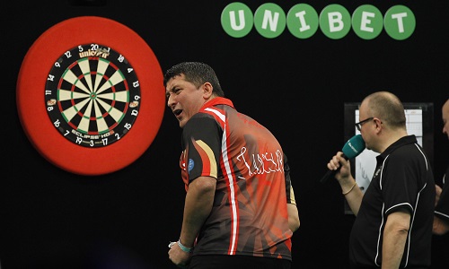 Mensur Suljovic Unibet European Darts Championship