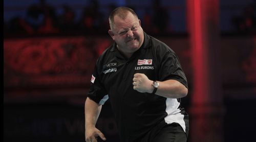 Mervyn King freut sich riesig über seinen Einzug in das Viertelfinale des World Matchplay