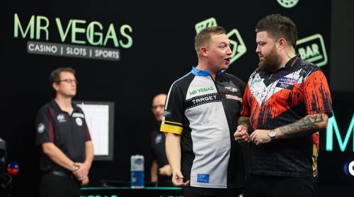 Michael Smith 10:9 Chris Dobey