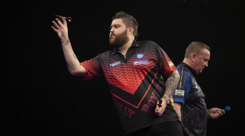 Michael Smith setzte sich zum Auftakt des Grand Prix gegen Glen Durrant durch