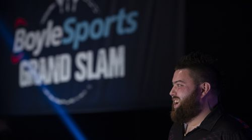 Michael Smith hat gut lachen beim Grand Slam