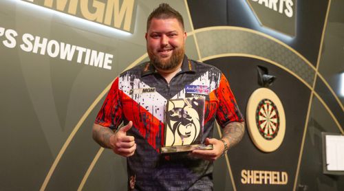 Michael Smith mit dem Tagessieg in Sheffield