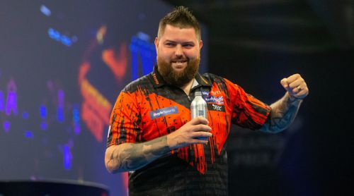Michael Smith freut sich über seinen Sieg