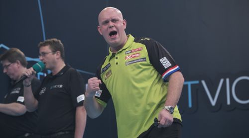 Michael van Gerwen beginnt 2019, wo er 2018 aufhrte