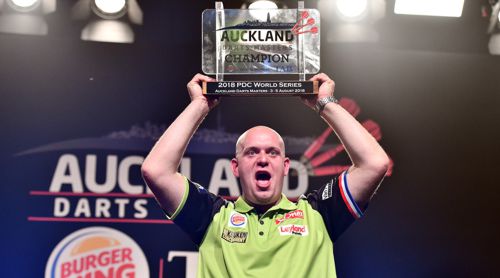Michael van Gerwen gewann die Auckland Darts Masters 2018 in Neuseeland