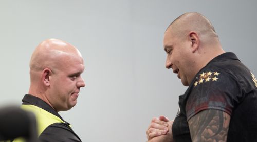 Michael van Gerwen und Boris Krcmar