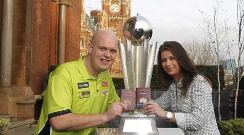 Michael van Gerwen und Frau Daphne Govers Michael van Gerwen und Daphne Govers