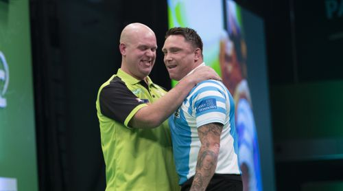 Michael van Gerwen setzt sich in einem Krimi gegen Gerwyn Price durch