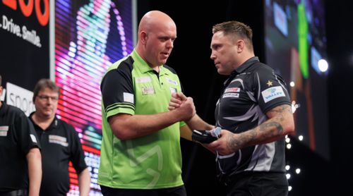 Michael van Gerwen und Gerwyn Price