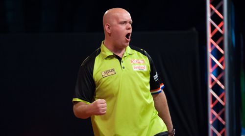 Michael van Gerwen im Sindelfingener Glaspalast