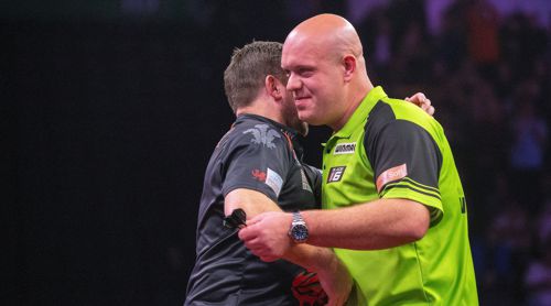 Michael van Gerwen und Jonny Clayton