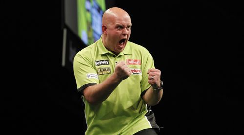 Michael van Gerwen freut sich riesig über seinen zweiten Premier League Titel