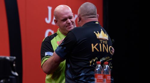 Michael van Gerwen und Mervyn King