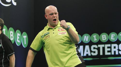 Michael van Gerwen bleibt nach seinem Sieg über Simon Whitlock auf Kurs zur Titelverteidigung