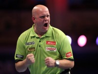 Michael van Gerwen hatte keine Probleme mit seinem Landsmann Benito van de Pas