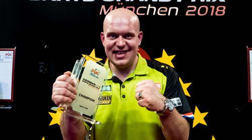 Michael van Gerwen besiegte Peter Wright im Finale des German Darts Grand Prix mit 8:5