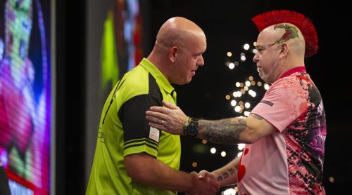 Michael van Gerwen hat warme Worte für Peter Wright parat
