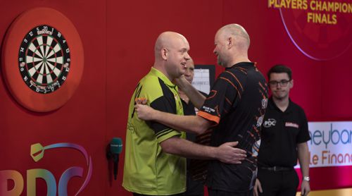 Michael van Gerwen und Raymond van Barneveld