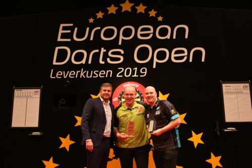 Werner von Moltke, Michael van Gerwen und Rob Cross