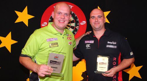 Michael van Gerwen und Rob Cross in Mannheim