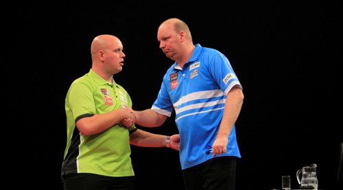 Vincent van der Voort und Michael van Gerwen