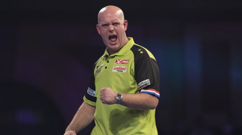 Michael van Gerwen steht im Achtelfinale der WM 2019