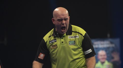 Michael van Gerwen zieht in das Viertelfinale des Grand Prix ein