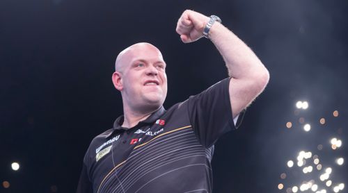Michael van Gerwen schwarzes Dartshirt