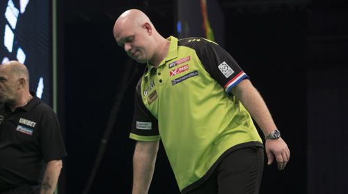 Michael van Gerwen bei einer seiner wenigen Niederlagen