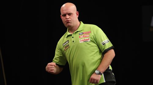 Michael van Gerwen ließ im Duell gegen Steve Lennon nicht eine Sekunde Zweifel daran aufkommen, wer gewinnen würde