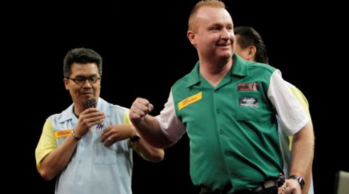 Mick McGowan beim PDC World Cup of Darts 2012