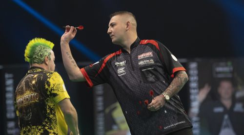 Nathan Aspinall und Peter Wright Premier League