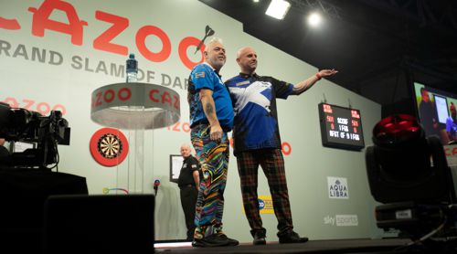 Zwei Schotten im Gesprch: Peter Wright und Alan Soutar