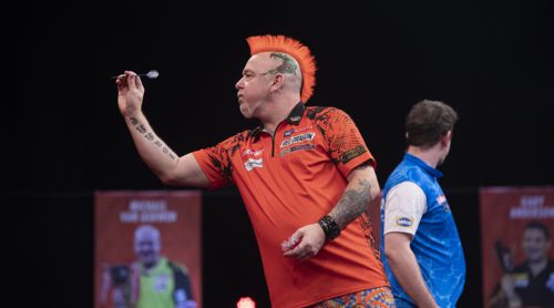 Peter Wright mit Problemen gegen Callan Rydz
