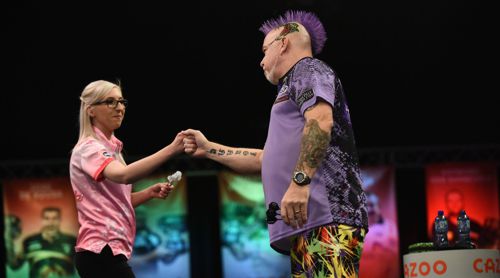 Peter Wright und Fallon Sherrock