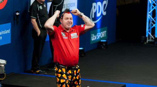 Peter Wright zeigte in Düsseldorf eine starke Leistung