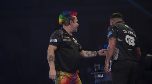 Peter Wright freundschaftlich mit Gerwyn Price