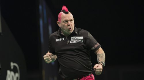 Peter Wright in pink beim World Grand Prix